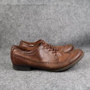 K9 Shoes Womens 8.5 Derby Oxford Wingtip Sneaker Classic Fashion Brown Round Toe